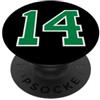 Leggende dello sport Numero verde 14 PopSockets PopGrip Adesivo