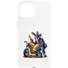 Bunny Meccanico Estetica Officina Moto U Custodia per iPhone 15 La Mia Moto È A Posto Scena Comica Di Centauro