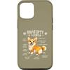 Corgi Chaos Club Custodia per iPhone 12/12 Pro Divertente anatomia di un corgi amante dei cani Doggo Pet Owner Humor