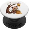 Sabinja Designs Ape Indaffarata, Orso, Alveare, Miele, Albero, Foresta PopSockets PopGrip Adesivo