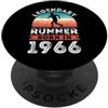 Runner born in 1966 60th Birthday Runnin Corridore leggendario nato 1966, regali di compleanno del corridore in esecuzione PopSockets PopGrip Adesivo