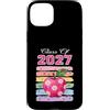 Senior Class Of 2027 Preppy Apple Sapphi Custodia per iPhone 15 Plus Classe senior del 2027 Carino Preppy Apple High School Graduate