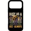 Bee Pollinator Beekeeping Beekeeper Custodia per iPhone 17 Pro Max Busy As A Bee Always Lavanda Giardino