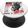 Wholesome Sketch Co Controllo Mentale Scollega Cyberpunk Distopico Glitch Art PopSockets PopGrip Adesivo