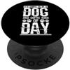 dog master mistress pet pet petting paw Tipica giornata di cane e caffè PopSockets PopGrip Adesivo