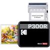KODAK Mini 3 Retro 4PASS Stampante Fotografica Portatile (7.6x7.6cm) + 8 Fogli, Nero