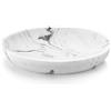 Luxspire Portasapone in Resina, Scatola di Sapone, Porta Sapone da Bagno, Accessori per Il Bagno, Ovale Vassoio per Sapone, per Casa Bagno, Doccia, Cucina - Bianco