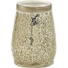 GEDY G-Myosotis, Porta spazzolini Bagno Panna, Porta spazzolino in Ceramica e Vetro, 2 Anni di Garanzia, Design R&S, Misure 11,3X8,5X8,5 cm