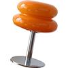 FTVOGUE Lampada da Tavolo con Crostata di Uova per Ragazze Lampada da Tavolo in Vetro Carino a Luce Soffusa Ad Alta Efficienza Energetica Lampada da Scrivania USB per (Interruttore a