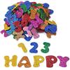 QEEQPF 170 Pezzi numero Lettere Alfabeto Gomma Glitter Sticker Autoadesivi in Colori Assortiti, per Lavori Creativi, Decoro, Bricolagein Schiuma per Craft Card making Scrapbook Wall decoration
