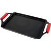 WECOOK! Ecostone Bistecchiera Induzione 37 X 25cm, Piastra per Grigliare, Alluminio Fuso, Antiaderente, senza PFOA, 5mm Spessore, Maniglie in Silicone, Vitroceramica, Gas, Forno