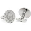 The Gift Scholars Gemelli placcati in argento con stemma del Chelsea con licenza ufficiale
