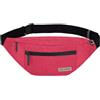 FIT&FUN Marsupio Uomo Donna Unisex, Marsupio Impermeabile, con 4 Tasche con cerniera e foro per jack di cuffie, Cintura Regolabile, Allenamento all'aperto, Escursionismo, Città. (Rosa antico)