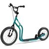 Yedoo Two - Monopattino per bambini dai 6 anni in su, da 120 cm di altezza, con pneumatici 16/12, per ragazze e ragazzi, regolabile in altezza con cavalletto ed elementi riflettenti, blu