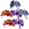 BESTYASH 6 Pezzi Pom Poms Cheerleading in Pet, Delicati e Brillanti | Coreografia Cheer e Eventi Sportivi, Effetto Scintillante, Stimolo Visivo