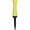 LOVIVER Golf Tee con Cappuccio Flessibile Supporto Palla Pernetto Puntato Stopper in Plastica E Gomma Robusta per Impatto Resistenza Adatto a Simulatore Indoor Campo Pratica Tee Box, Giallo
