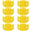 WATIIFUFU 8 Pezzi Slitte di Sicurezza per Frecce da Pesca in Plastica Giallo 8mm Accessori Versatili per Tiro Preciso per Caccia e Pesca All'aperto