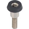 Yechiry Billiard Cue Bottom Plug, 55mm Aluminum Alloy