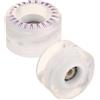 BATHVEVE Ruote Flash per Pattini a Rotelle Quad 2 Pezzi Pu Luminose | Ricambio per Skateboard e Pattini, Uso Indoor e Outdoor, Design Trasparente con Effetto Lightup