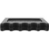 LRXIYODE Porta Stecche da Biliardo Accessorio Adesivo Base Pesante in Plastica Nera e 5 Scanalature Curve per Tavolo da Gioco e Bordo Tavolo da Biliardo