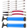 EXAOMBLE Pompa Gonfiatore Portatile Design Leggero e Gonfiaggio Rapido per Palloni Sportivi 2 Set in Plastico per Pallacanestro e Calcio