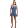 Roxy 2026 Donna Prologue+ 2mm Back Zip Shorty Muta 26BW253502 - Ash