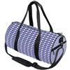 GuoChe Borsone sportivo rotondo leggero con tasca interna borsa da palestra per uomo donna borsone da viaggio sport blu bianco bersaglio Dot