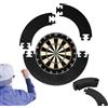 Generic Surround, Surround, anello di cattura freccette, tabellone, 4 pezzi bordo bersaglio per protezione da parete, protezione tabellone, facile da trasportare e trasportare (nero)
