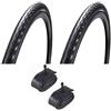 RMS N°2 Copertone 28 - 700 x 38 (40-622) Bici + N°2 Camera d'Aria A. City Bike