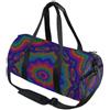 GuoChe Borsone sportivo rotondo leggero con tasca interna borsa da palestra per uomo donna borsone da viaggio sport arcobaleno dot mandal