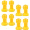 EXHUMKY Coperture Piccole per Pali del Trampolino in Plastica Gialle, 8 Pezzi, Plastic Trampoline Replacement, per Trampolino e Rete di Sicurezza in Fase di Montaggio
