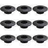 RichVibe 10 boccole di ricambio per biliardino da 16 mm, cuscinetti in plastica per aste da 5/8 pollici, adatte per pannelli di spessore 24-34 mm, facili da installare, colore nero