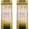 PRO FILSTAR Set di ami da pesca con esca per Method Feeder, 10 pezzi N10 | Lenza intrecciata da 10 cm, diametro 0,12 mm, accessori per pesca alla carpa, gancio con ago, set di ganci per boilies