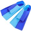 GLEAVI Pinne da Nuoto Corte per Allenamento, Pinne per Snorkeling, Silicone, Taglia Xs, Blu, Tallone Aperto Regolabile, per Nuoto e Snorkeling