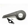 Amagogo Paraschiena Catena Bici Protezione Catena Paracatena Copripignone Copricatena in PP Resistente per Prevenire Sporco E Impigliamento Adatto per Bici, Trasparente Nero Standard