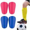 QALPOM 2 Coppie Mini Parastinchi Calcio Piccoli 10x6 cm per Bambini e Ragazzi, Parastinchi Piccoli Leggeri e Protettivi per Allenamento Calcio, Set da 2 Paia (Rosa Fucsia e Blu)