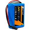 SSCYHT Batteria Litio 24V 6Ah Modello 6S2P, per ebike, con BMS e Caricabatterie
