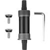 Boloest Bici Bottom Bracket 122,5 mm cartuccia quadrata foro conico asse parti della bicicletta mandrino manovella per Mountain Road Racing Bike (con chiavi e viti)