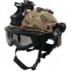 cuguoe Set casco tattico for bambini con supporto for luce di segnalazione for torcia for occhiali