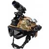 cuguoe Kit casco FAST for bambini, occhiali, torcia, luce di segnalazione, modello telescopio