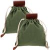 DOITOOL Borsa da Foraggiamento Outdoor, Marsupio da Cintura per Raccolta Frutta, Pu e Tela, Grande Capacità, per Escursionismo e Raccolta Verdure e Conchiglie