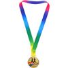 LALAFINA Sports Medal medaglia Premio in Lega di Zinco con Nastro Dorato, per competizioni Sportive e Running, Atleti e partecipanti