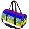GuoChe Borsone sportivo rotondo leggero con tasca interna borsa da palestra per uomo donna borsone per viaggi sport Pace-flag