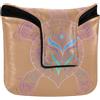 GuoChe Mallet - Copritesta per putter da golf con chiusura magnetica, per uomini e donne, impermeabile, in pelle PU, mini tartaruga marina hawaiana, tribale, colore viola