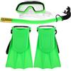 IMIKEYA Set Attrezzatura Snorkeling Per Con Maschera, Boccaglio E Pinne In PVC Per Esplorazioni Subacquee