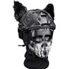 cuguoe Set cosplay casco tattico FAST con maschera for orecchie di gatto