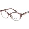 Crullé Gentle C4 | Occhiali da Vista Graduati | Prova Online | Plastica | Cat Eye | Rosa, Trasparente | Adrialenti