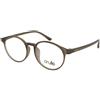 Crullé Clear C2 | Occhiali da Vista Graduati | Prova Online | Unisex | Plastica | Panthos | Grigio, Trasparente | Adrialenti