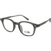 Crullé Grateful C4 | Occhiali da Vista Graduati | Prova Online | Unisex | Plastica | Quadrati | Grigio, Trasparente | Adrialenti