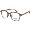 Crullé Refreshing C4 | Occhiali da Vista Graduati | Prova Online | Unisex | Plastica | Quadrati | Marrone, Trasparente | Adrialenti